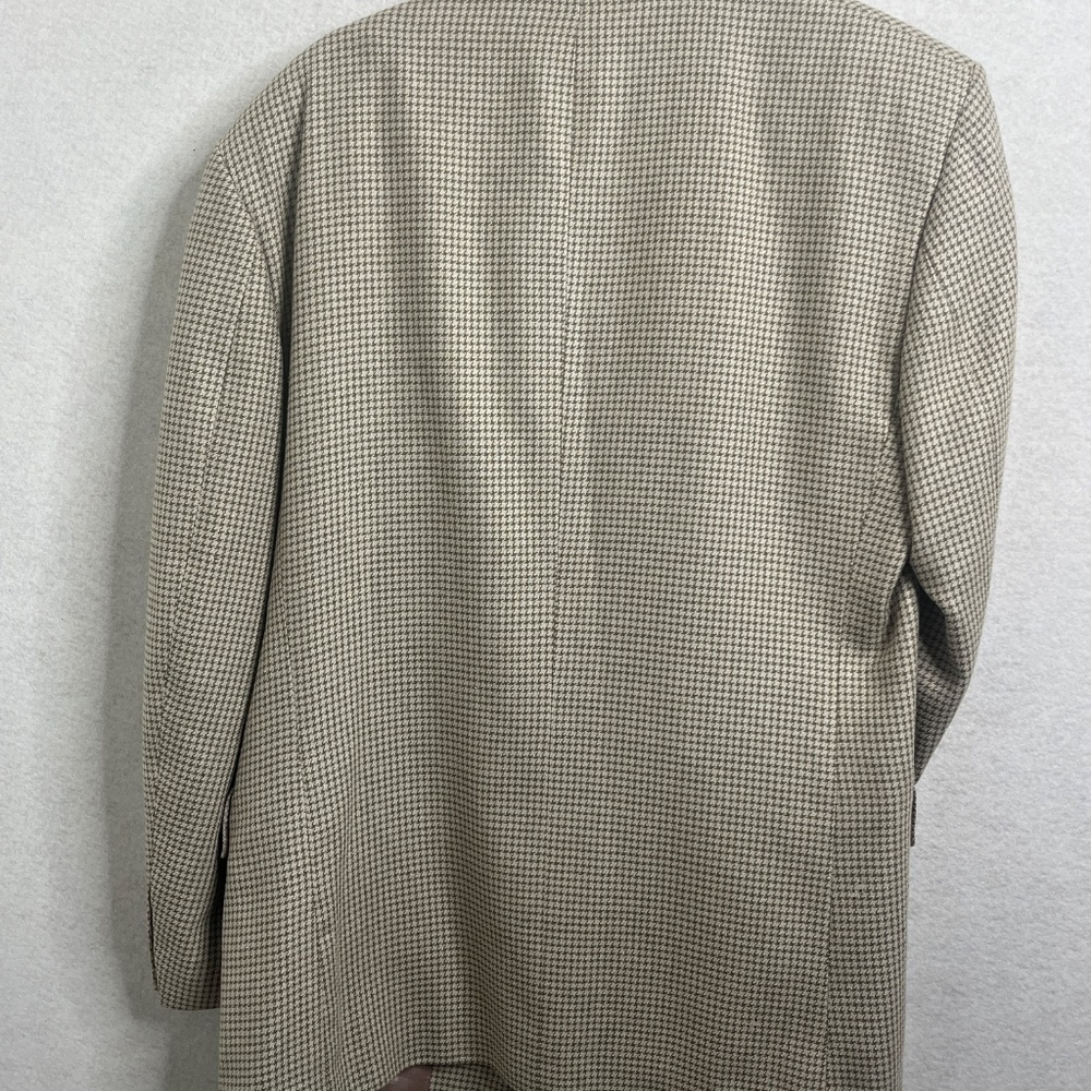 Vintage Gianfranco Ruffini Blazer Houndstooth Italy Wool Jacket - Picture 2 of 11